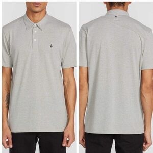 NEW Volcom banger polo shirt in heather gray